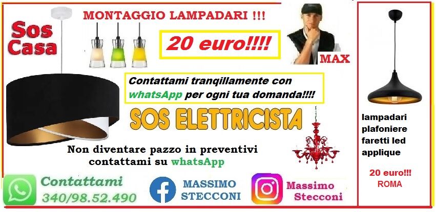 5260235  Montaggio lampadario e